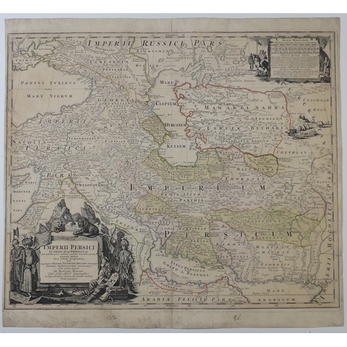 55 - Homann (Johann Baptist, heirs of); 'Imperii Persici.....', An 18thC map of the Persian Empire, moder... 