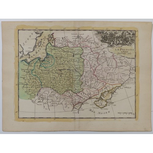 78 - Le Rouge (Georges-Louis c. 1707 - c. 1790); A collection of nineteen maps from the 'Atlas Nouveau Po... 