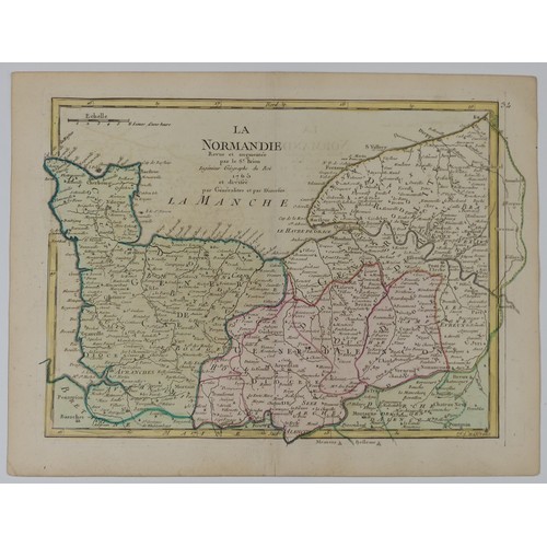 78 - Le Rouge (Georges-Louis c. 1707 - c. 1790); A collection of nineteen maps from the 'Atlas Nouveau Po... 