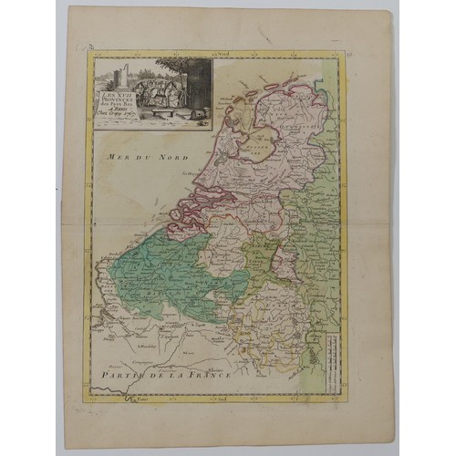 78 - Le Rouge (Georges-Louis c. 1707 - c. 1790); A collection of nineteen maps from the 'Atlas Nouveau Po... 