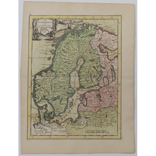 78 - Le Rouge (Georges-Louis c. 1707 - c. 1790); A collection of nineteen maps from the 'Atlas Nouveau Po... 