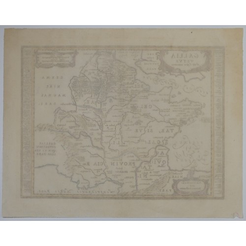 65 - World Maps; France, including Jansson 'Gallia Vetus Ad Iluy Caesaris Conunentaria', with contemporar... 