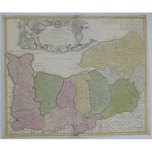 65 - World Maps; France, including Jansson 'Gallia Vetus Ad Iluy Caesaris Conunentaria', with contemporar... 