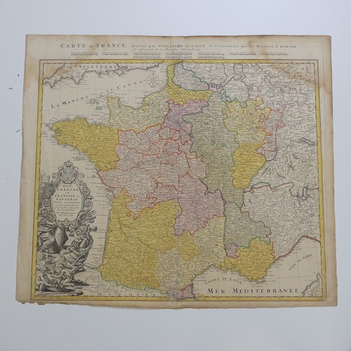 65 - World Maps; France, including Jansson 'Gallia Vetus Ad Iluy Caesaris Conunentaria', with contemporar... 