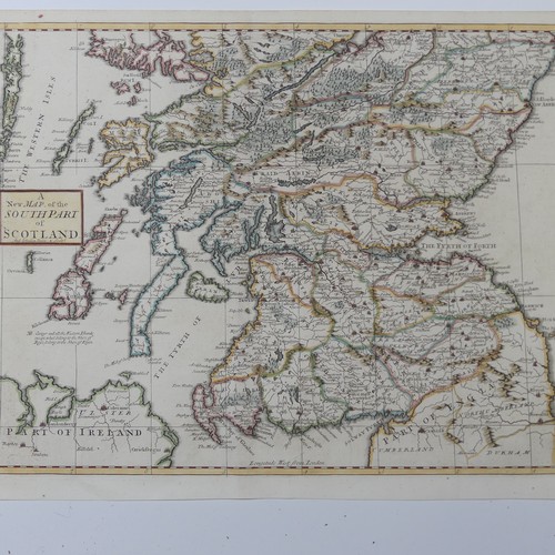 62 - Scotland; including 'Blaeu; 'PRAEFECTURA KIRCUBRIENSIS....', a mid 17thC hand coloured map of the co... 