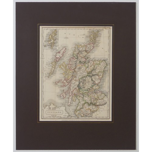 62 - Scotland; including 'Blaeu; 'PRAEFECTURA KIRCUBRIENSIS....', a mid 17thC hand coloured map of the co... 