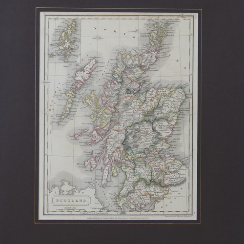 62 - Scotland; including 'Blaeu; 'PRAEFECTURA KIRCUBRIENSIS....', a mid 17thC hand coloured map of the co... 