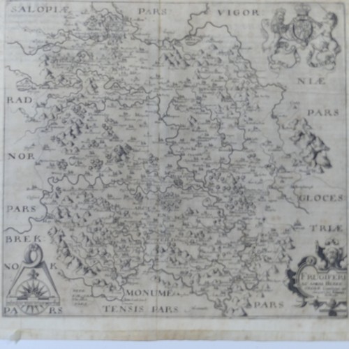 61 - A collection of good antique British County Maps; including Morden , Bowen, Cary, Blome etc., all un... 