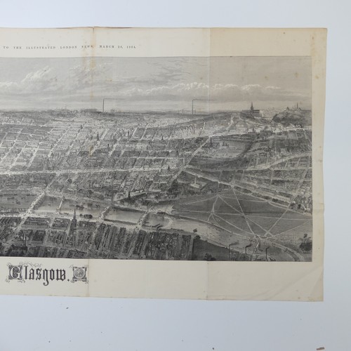 79 - Sulman (Thomas); A panorama of Glasgow from the Supplement to the Illustrated London News, March 26,... 