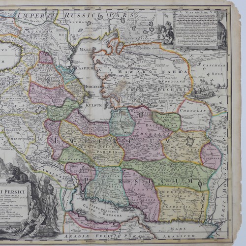 66 - Homann (Johann Baptist, heirs of), 'Imperii Persici....', a double page engraved map of the Persian ... 