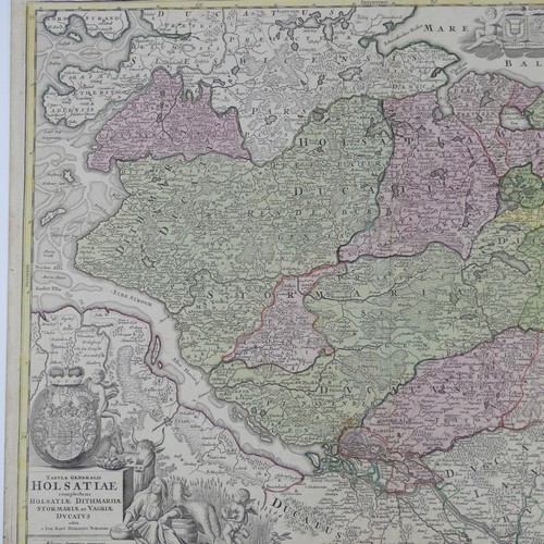 67 - World Maps; German States and Central Europe; A collection of good 17th and 18thC engraved maps, inc... 