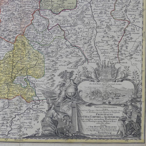 67 - World Maps; German States and Central Europe; A collection of good 17th and 18thC engraved maps, inc... 