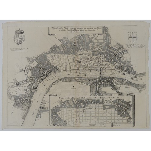 81 - 'A Plan of the City of London after the great Fire.....according to the design and proposal of Sr. C... 