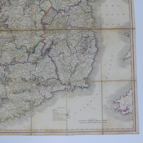 72 - Cary (John, Publisher); 'Cary's New Map of Ireland....' dated 1824, sectionalised into twenty and la... 