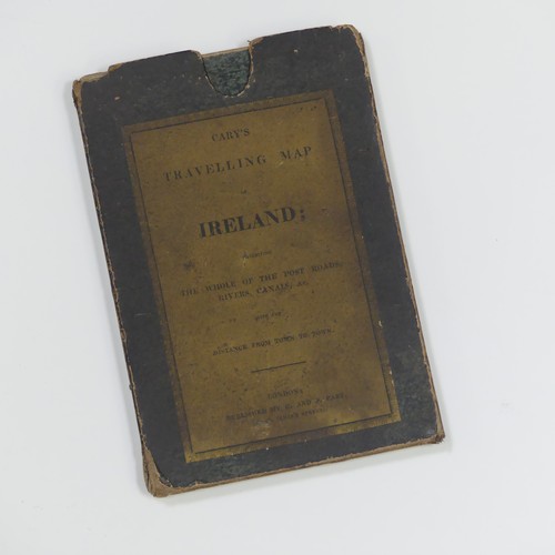 72 - Cary (John, Publisher); 'Cary's New Map of Ireland....' dated 1824, sectionalised into twenty and la... 