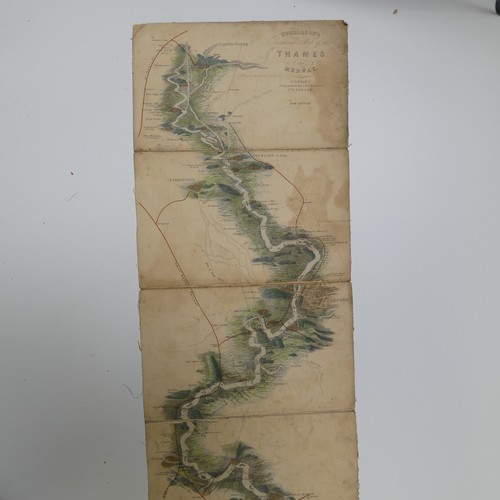 73 - 'Tombleston's Panoramic Map of the Thames and Medway.... London published by J. Reynolds 174. Strand... 