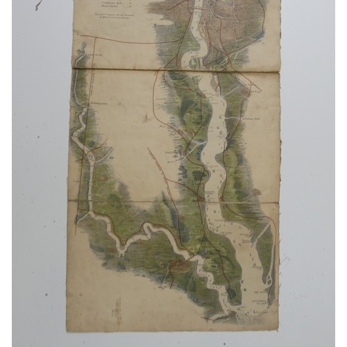 73 - 'Tombleston's Panoramic Map of the Thames and Medway.... London published by J. Reynolds 174. Strand... 