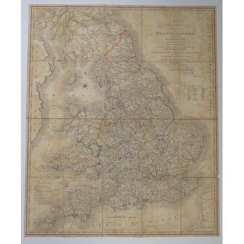 33 - Cary (John), Cary's Reduction of his Large Map of England and Wales with Part of Scotland..... Turnp... 