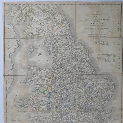 33 - Cary (John), Cary's Reduction of his Large Map of England and Wales with Part of Scotland..... Turnp... 