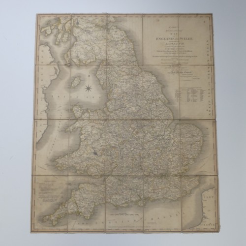 33 - Cary (John), Cary's Reduction of his Large Map of England and Wales with Part of Scotland..... Turnp... 