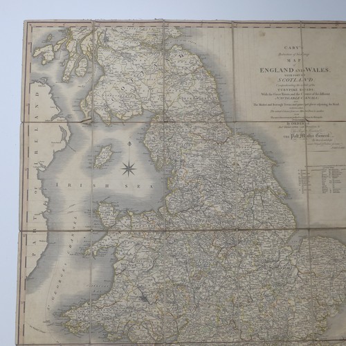 33 - Cary (John), Cary's Reduction of his Large Map of England and Wales with Part of Scotland..... Turnp... 