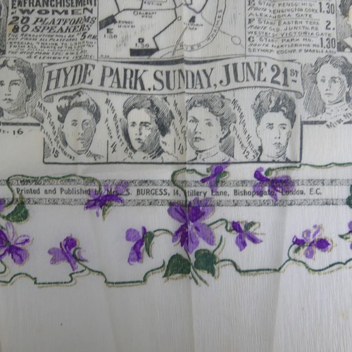 207 - Suffragette Interest; A 'Souvenir Official Programme of the Great Demonstration', Hyde Park, Sunday ... 