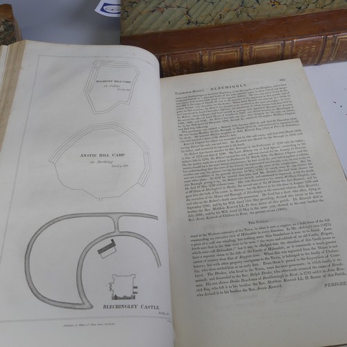 95 - Manning (Owen and Bray, William);. 'The History and Antiquities of the County of Surrey', 3 folio vo... 