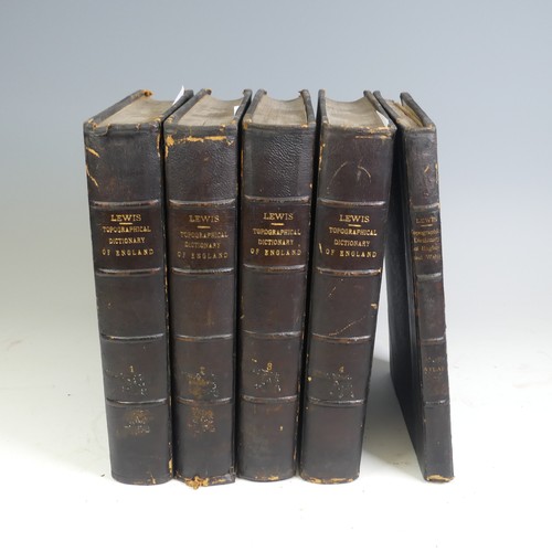 97 - Lewis (Samuel); 'A Topographical Dictionary of England.....', fifth edition, published 1845 in four ... 