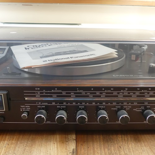 278 - A National Panasonic Hi-Fi record player with radio and cassette, model no. SG2080L with matching sp... 