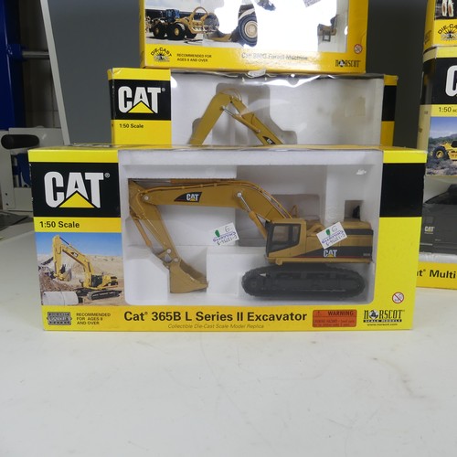 310 - A collection of 6 Norscott 1:50 scale boxed Caterpillar models to include; Cat 365B L Series II Exca... 