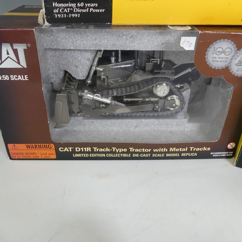 311 - Caterpillar: A Cat D11R Track type Tractor, 1:50 Scale Norscot , limited edition in silver grey doze... 