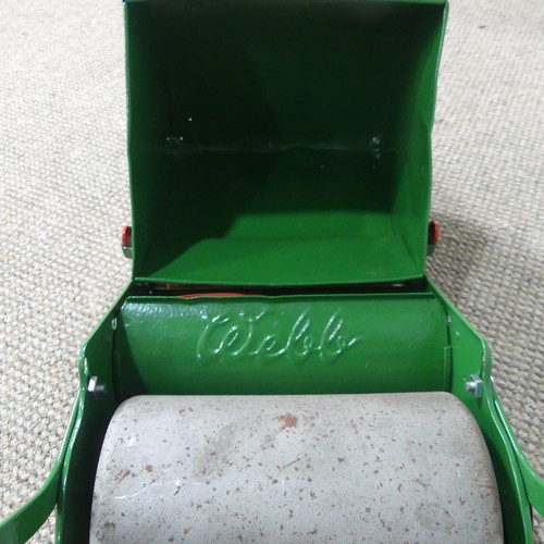 319 - A vintage Webb miniature push-along toy Lawn Mower, appx. H:60cm x L:90cm.