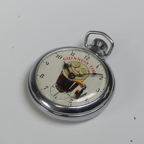 263 - A vintage novelty Ingersoll / Smiths 'Guinness Time' Pocket Watch, with keyless crown wind and 'Touc... 