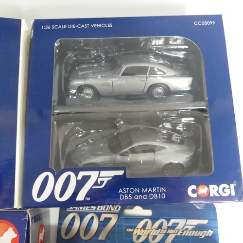 334 - Corgi / James Bond 007 interest: Corgi 02403 50th Goldfinger Anniversary 007 Aston Martin DB5, gold,... 