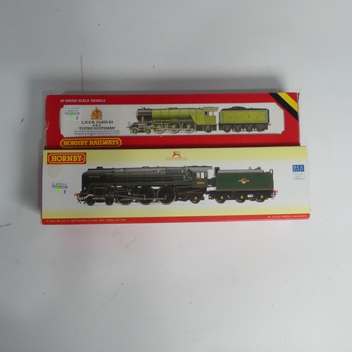 349 - Hornby Railways, '00' gauge R.845 L.N.E.R Class A3 4-6-2 'Flying Scotsman' 4472, green, boxed, and H... 