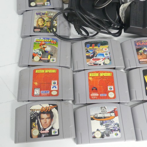 241 - A small quantity of Nintendo Games, including; Mario Kart 64, Superstar Soccer 64, Destruction Derby... 