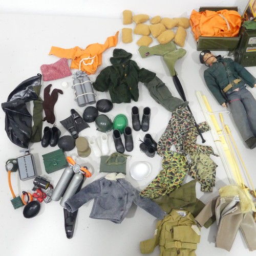 330 - Action Man; A quantity of late 1960's / early 1970's figures and accessories, including a boxed 'Spe... 