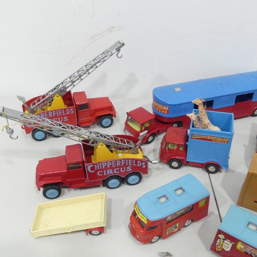 317 - Corgi Toys Chiperfields Circus; including Articulated Horse Trailer, Circus Animal Cage, Smith's Car... 