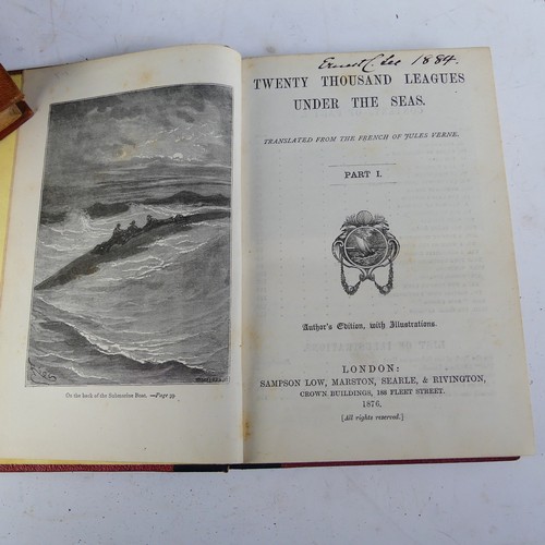 133 - Verne (Jules); 'Twenty Thousand Leagues Under the Sea', two parts in one, and  'A Floating City', bo... 