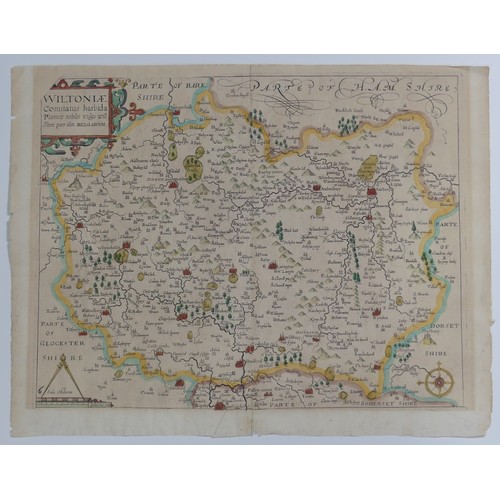 41 - British County Maps; Worcestershire and Gloucestershire, including  Saxton (Christopher & Kip Wl... 