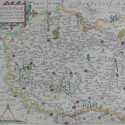 41 - British County Maps; Worcestershire and Gloucestershire, including  Saxton (Christopher & Kip Wl... 