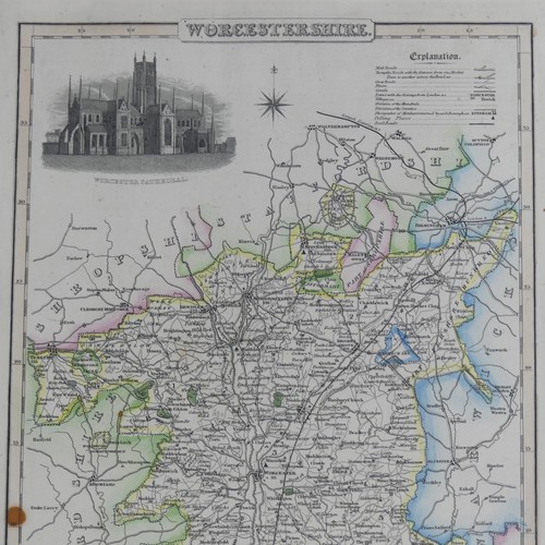 41 - British County Maps; Worcestershire and Gloucestershire, including  Saxton (Christopher & Kip Wl... 