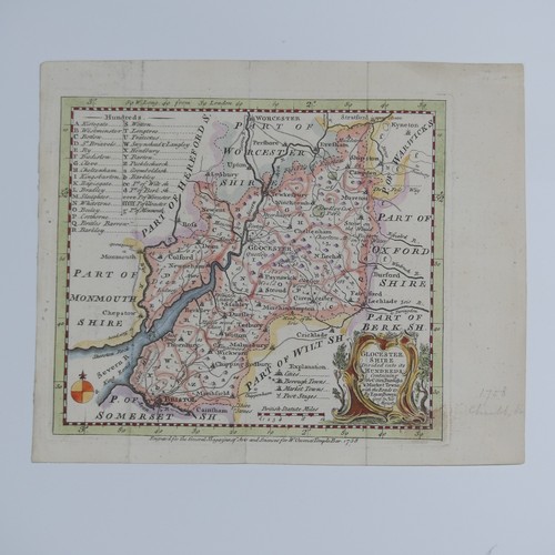 41 - British County Maps; Worcestershire and Gloucestershire, including  Saxton (Christopher & Kip Wl... 