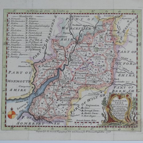 41 - British County Maps; Worcestershire and Gloucestershire, including  Saxton (Christopher & Kip Wl... 