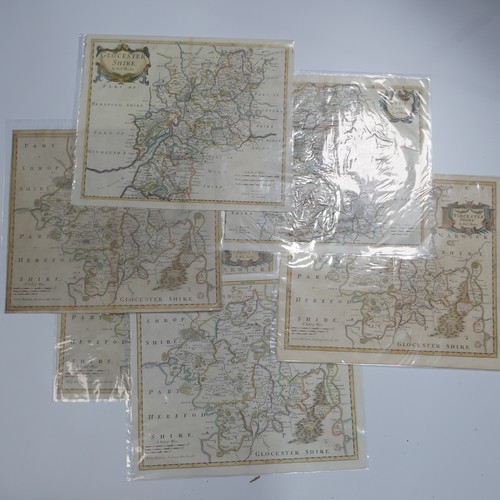 41 - British County Maps; Worcestershire and Gloucestershire, including  Saxton (Christopher & Kip Wl... 