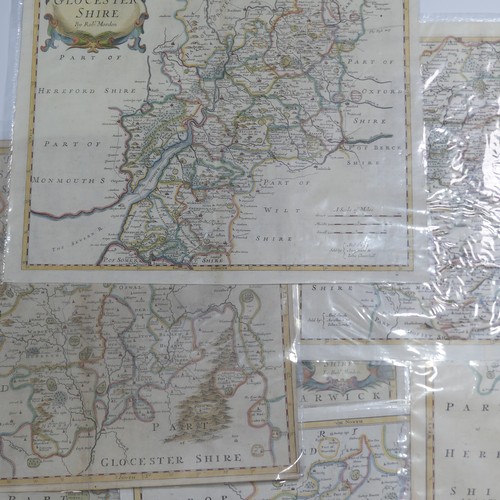 41 - British County Maps; Worcestershire and Gloucestershire, including  Saxton (Christopher & Kip Wl... 