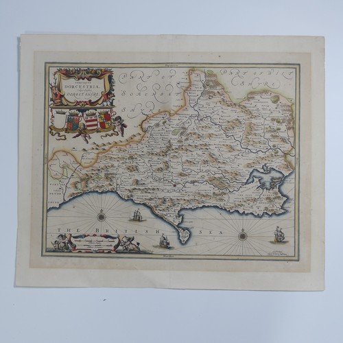 28 - British County Maps; South West England, incuding Jansson 'Comitatus Dorcestria vulgo Anglice Dorset... 