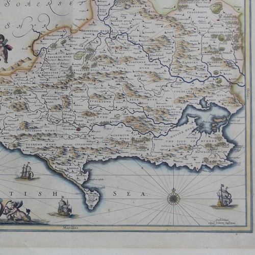 28 - British County Maps; South West England, incuding Jansson 'Comitatus Dorcestria vulgo Anglice Dorset... 