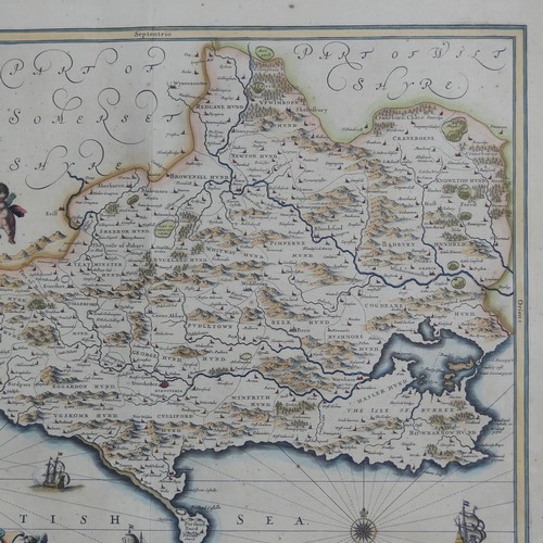 28 - British County Maps; South West England, incuding Jansson 'Comitatus Dorcestria vulgo Anglice Dorset... 