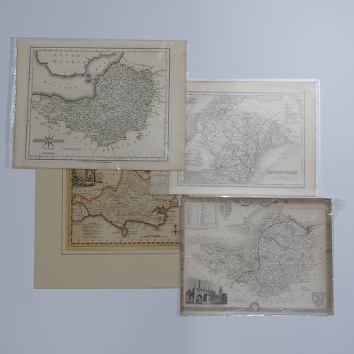 28 - British County Maps; South West England, incuding Jansson 'Comitatus Dorcestria vulgo Anglice Dorset... 